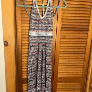 BCBGMaxAzria Midi Multicolor Chevron Maxi Dress (Knit) aka Stretchy